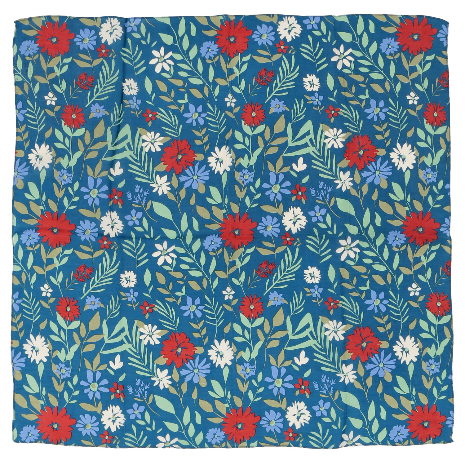 花柄シルクスカーフ - 画像4