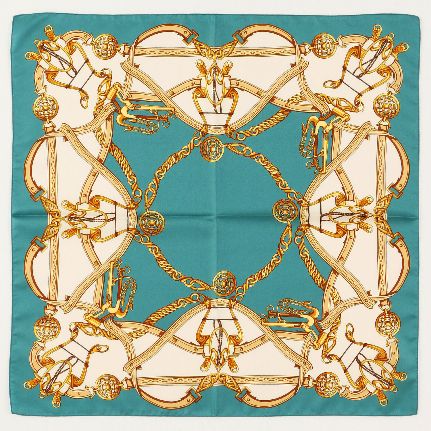 イタリア製 ツイルベルト柄スカーフ 60×60 - 画像5