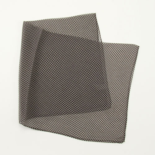 日本製 ピンドットシルクスカーフ 52×52 - 画像3