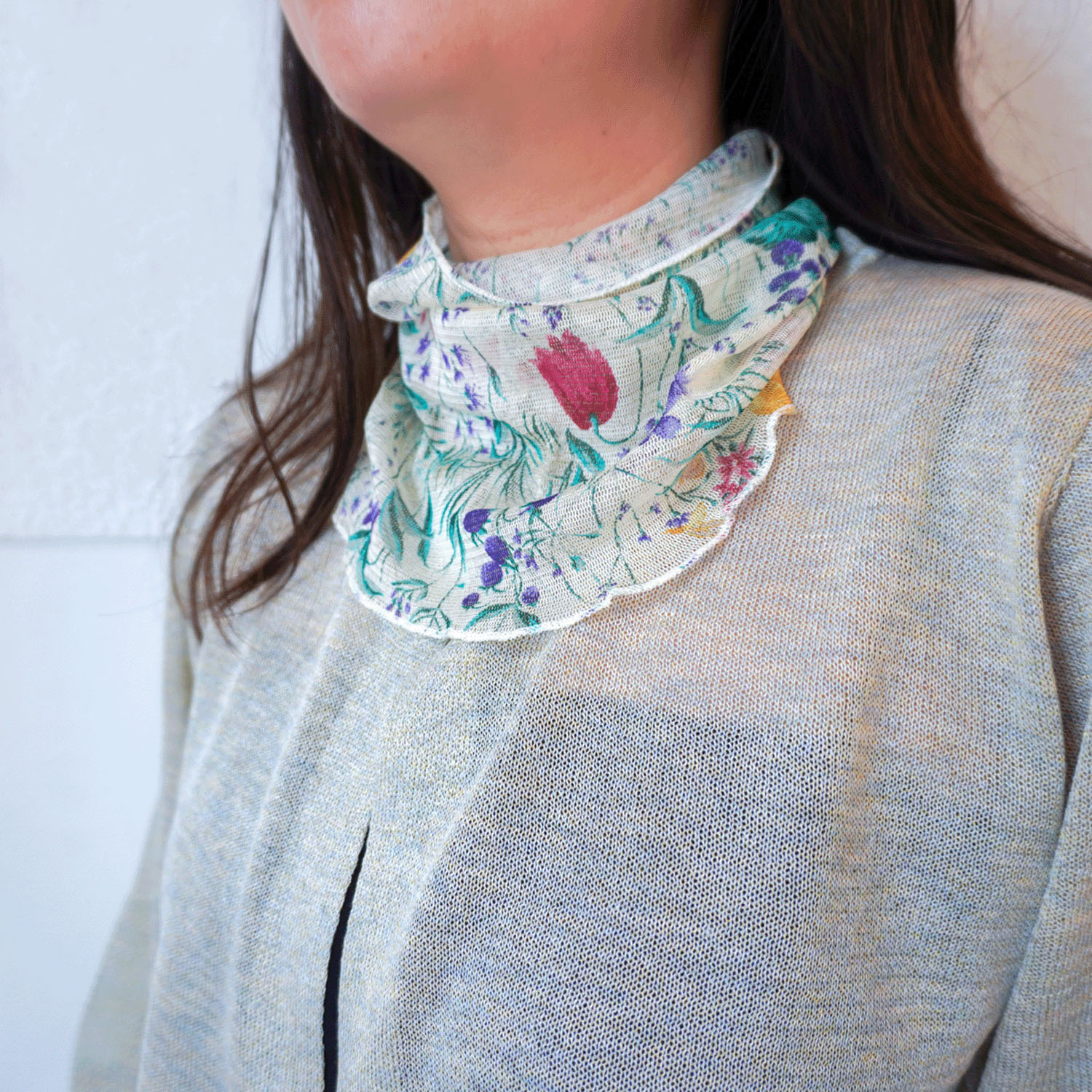 絹・ネックカバー柄 - 画像3