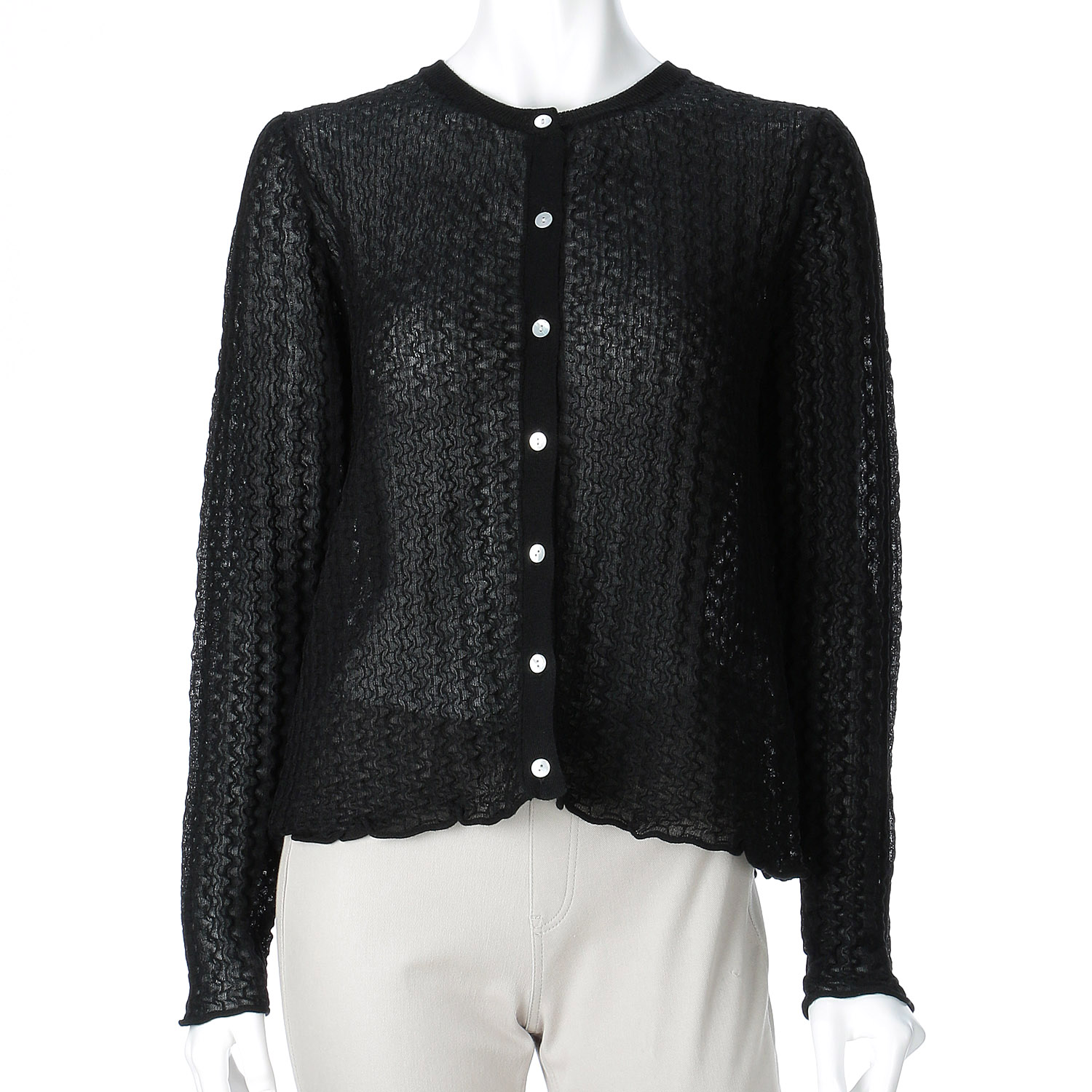 スパークナイロン波柄カーディガン - 画像4