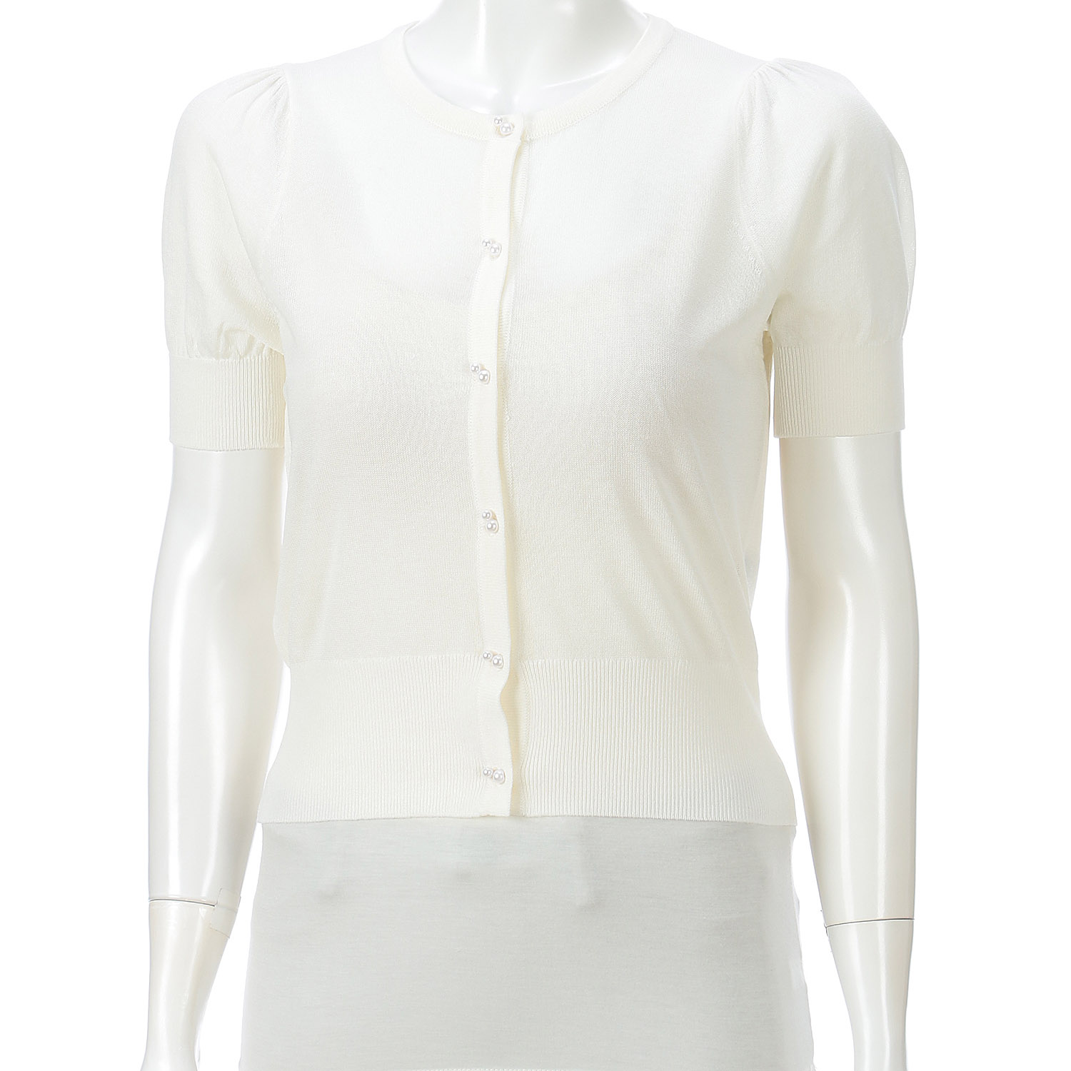 ダブルボタンシアーカーディガン - 画像5