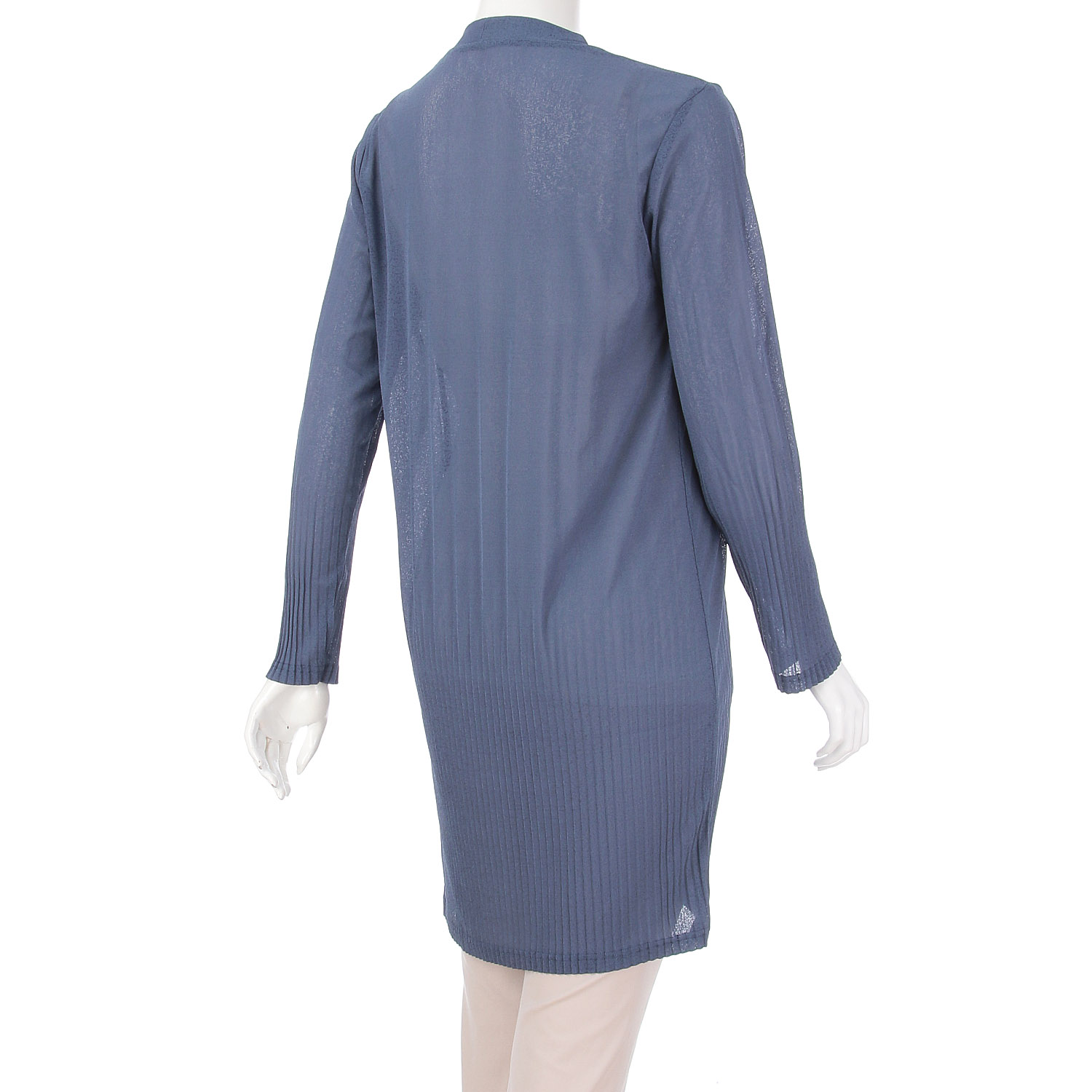 梨地天竺プリーツロングカーディガン - 画像5