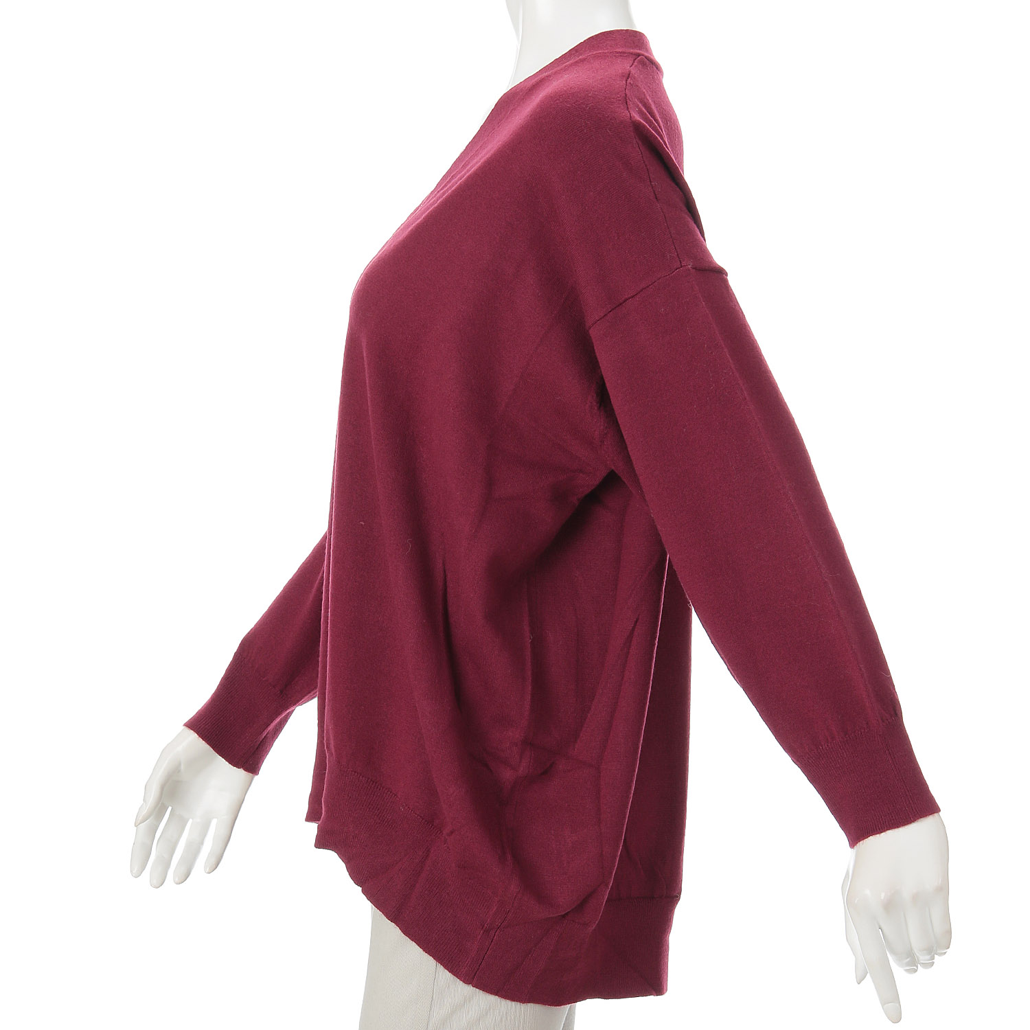 天竺ワイドVネックカーディガン - 画像9