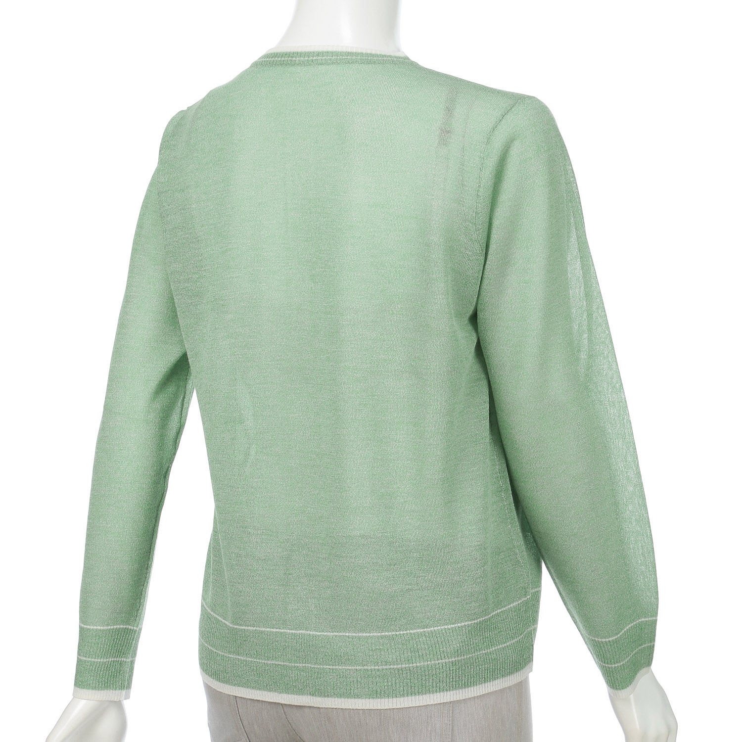 LEVITA配色クルーネックカーディガン - 画像15