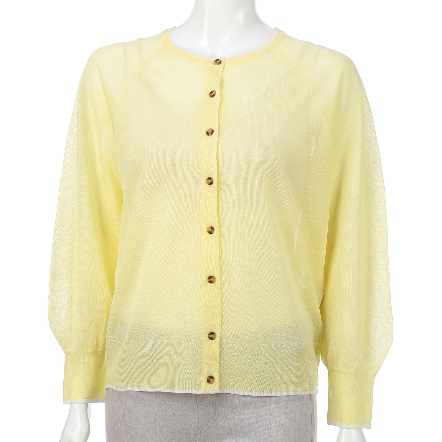 LEVITA配色クルーネックカーディガン - 画像21