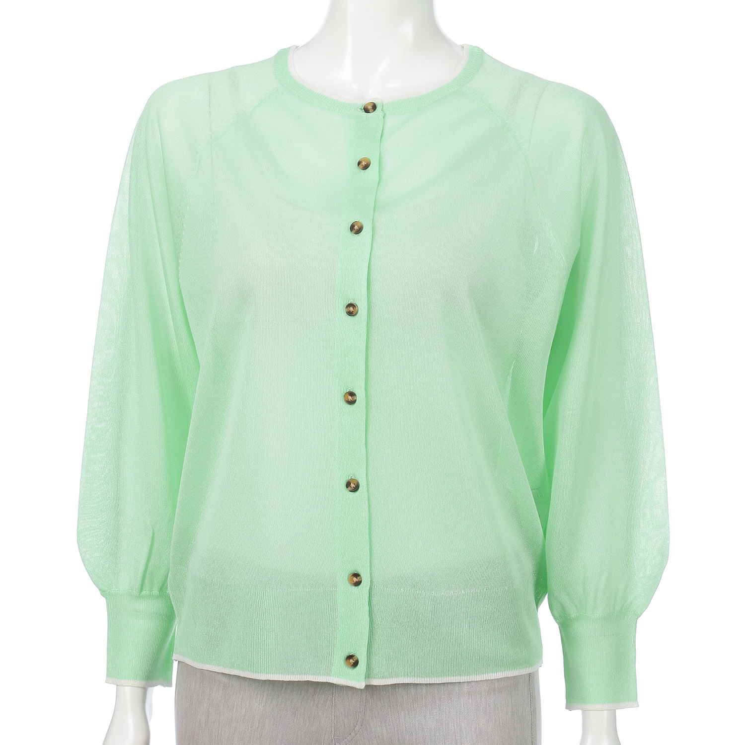 LEVITA配色クルーネックカーディガン - 画像26