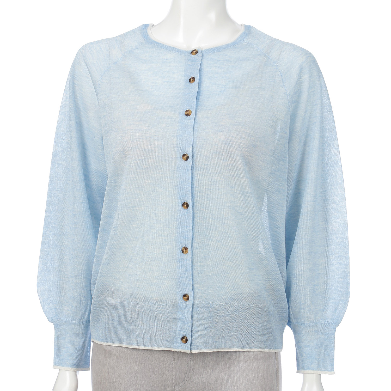 LEVITA配色クルーネックカーディガン - 画像29