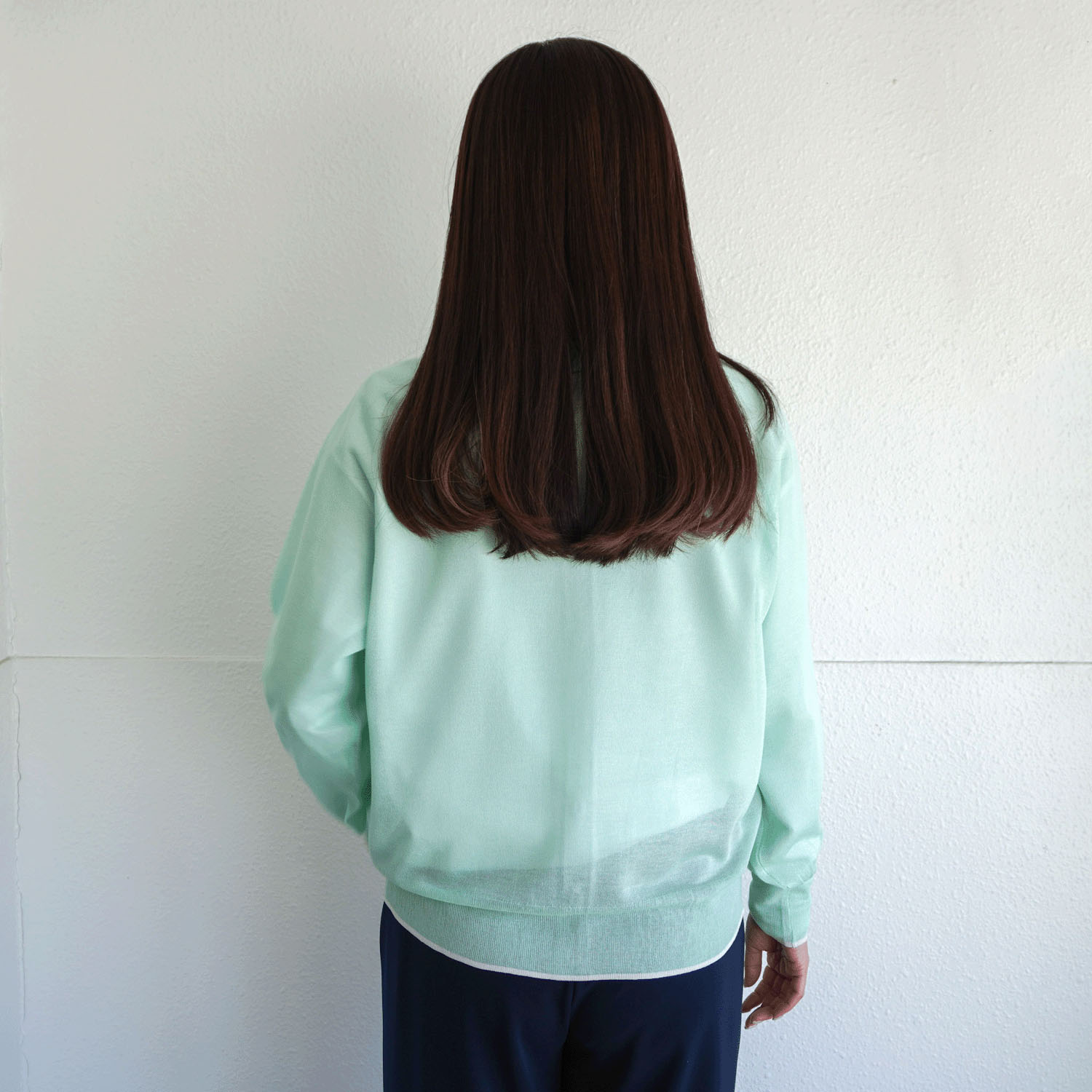 LEVITA配色クルーネックカーディガン - 画像5