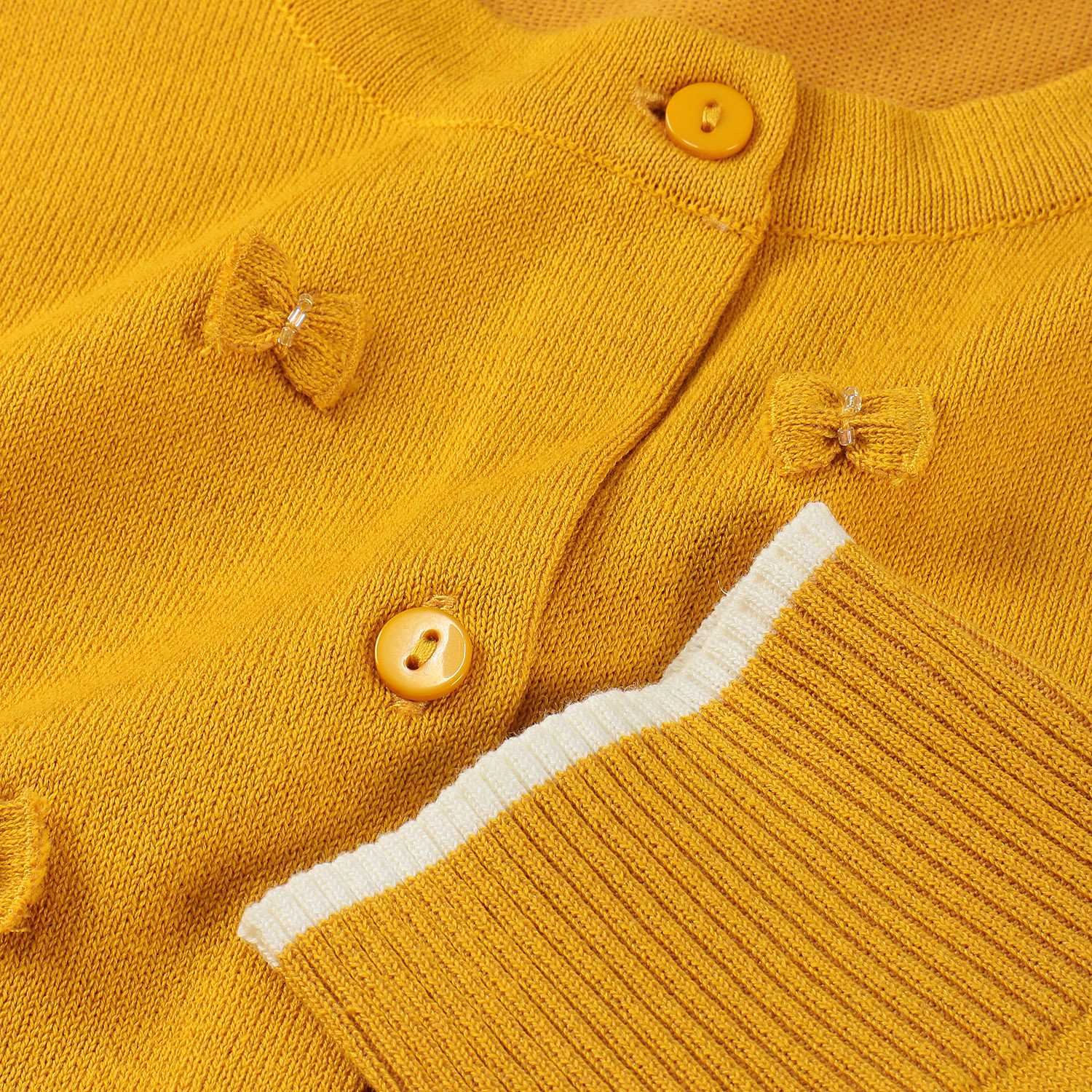 リボンモチーフ使いカーディガン - 画像6