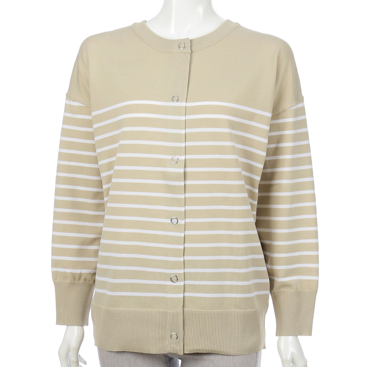 スポンジングボーダーカーディガン - 画像3