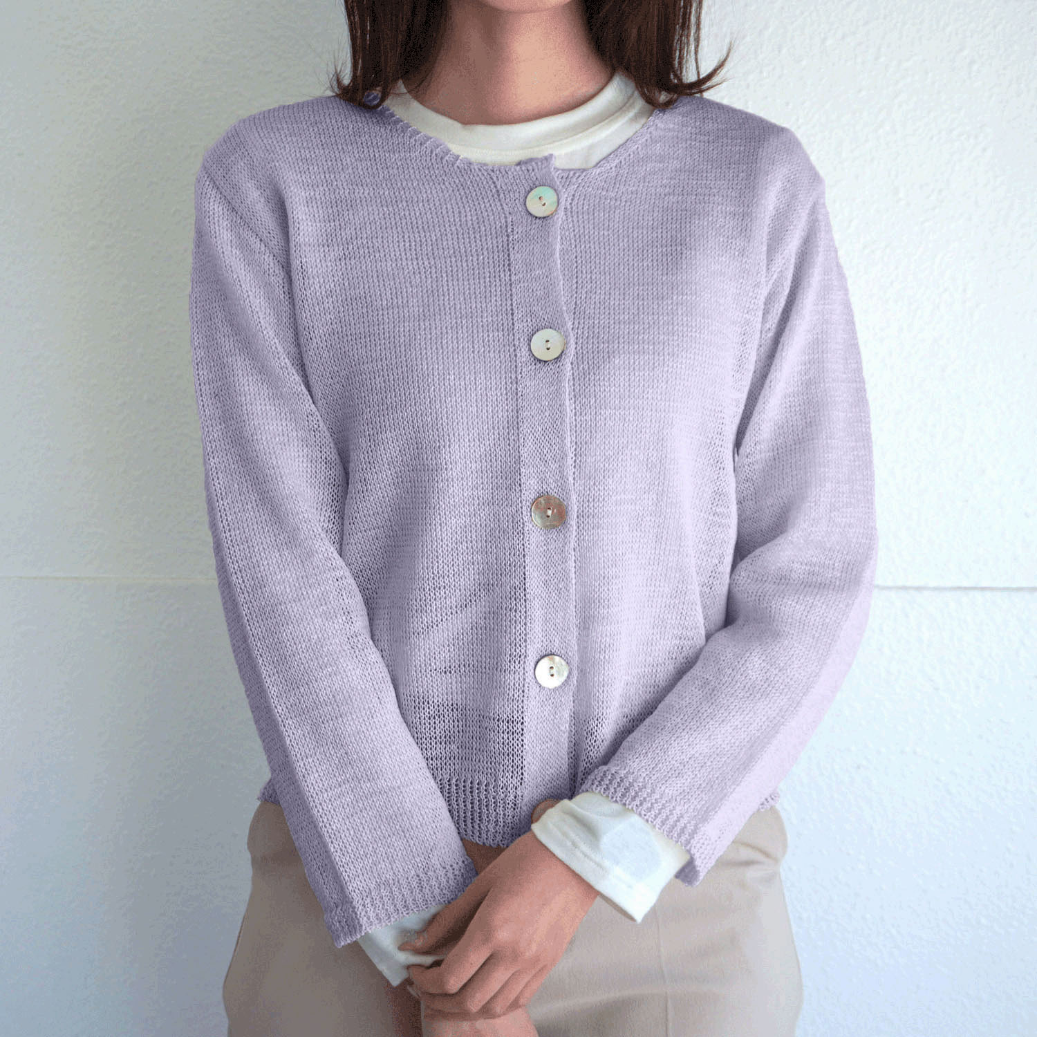 抄繊糸ショート丈カーディガン - 画像23