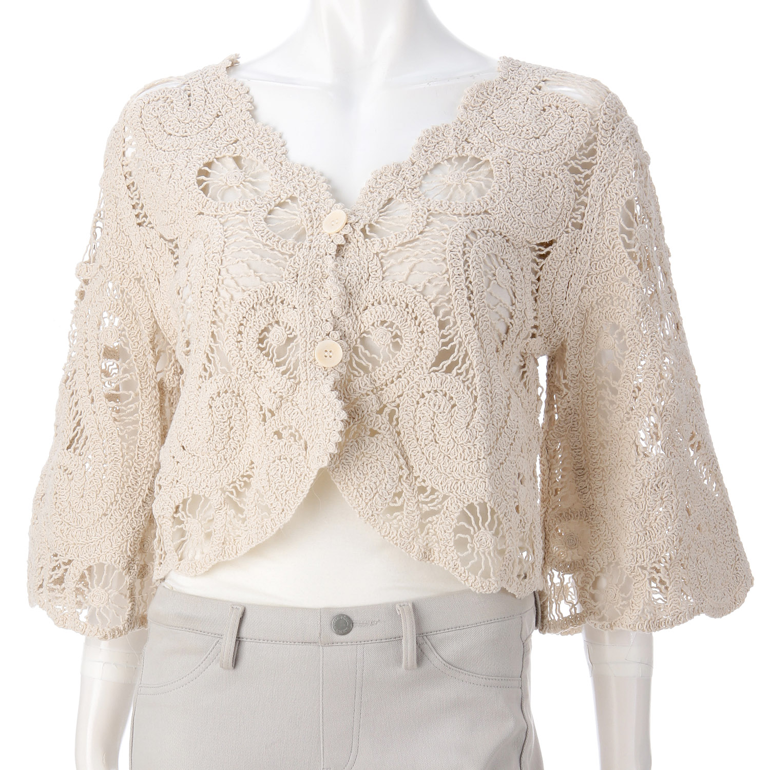 かぎ針カーディガン