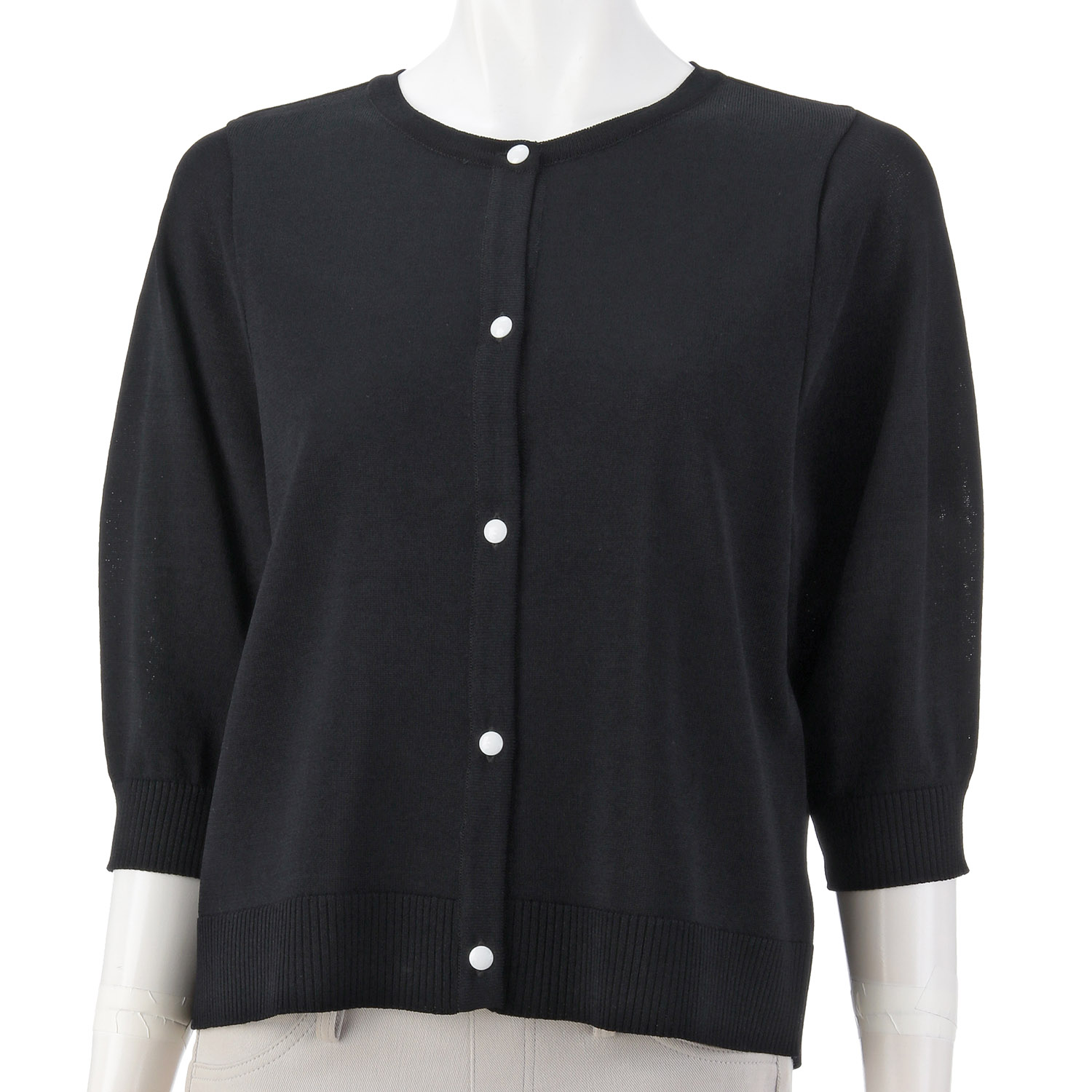 ボリューム5分袖カーディガン - 画像3