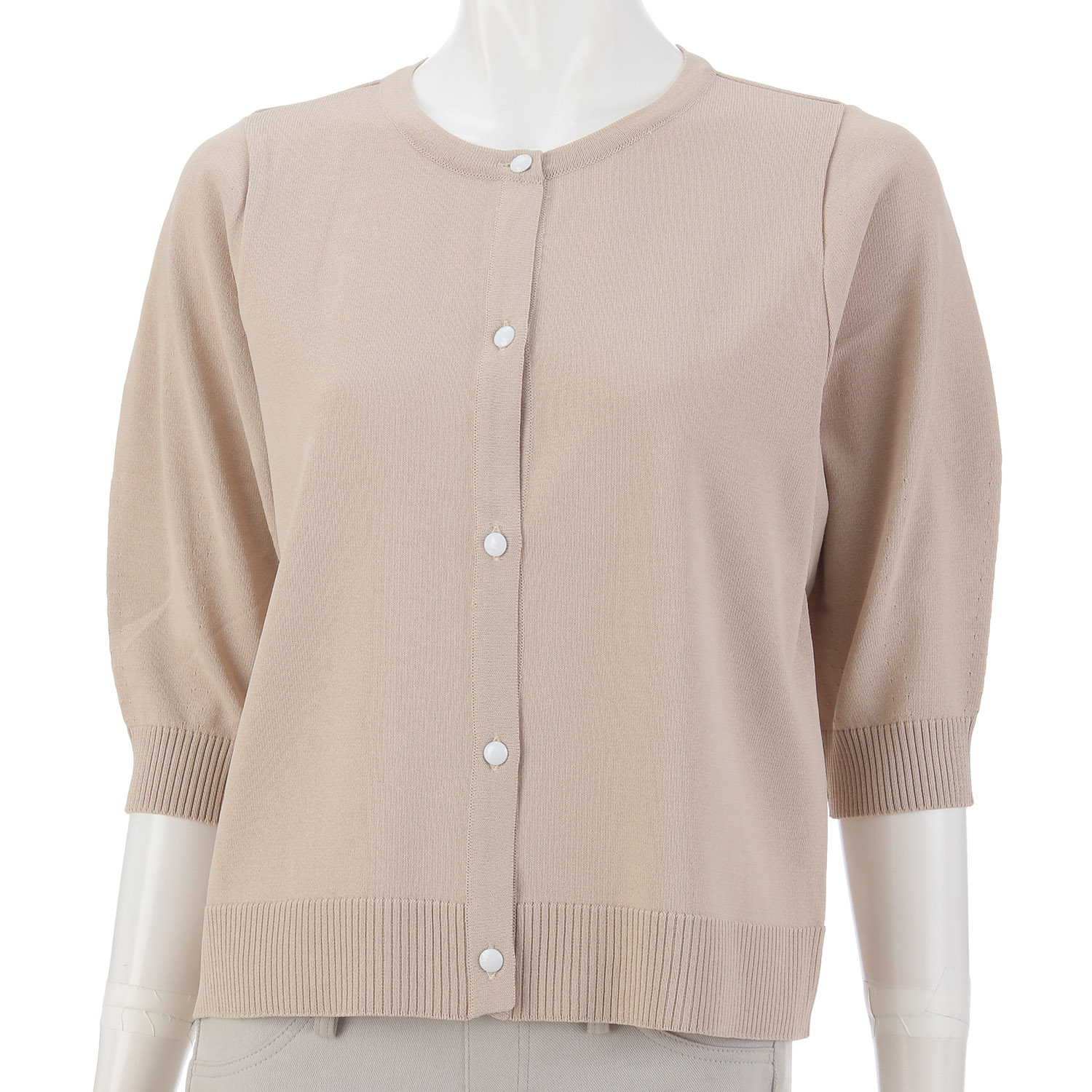 ボリューム5分袖カーディガン - 画像4