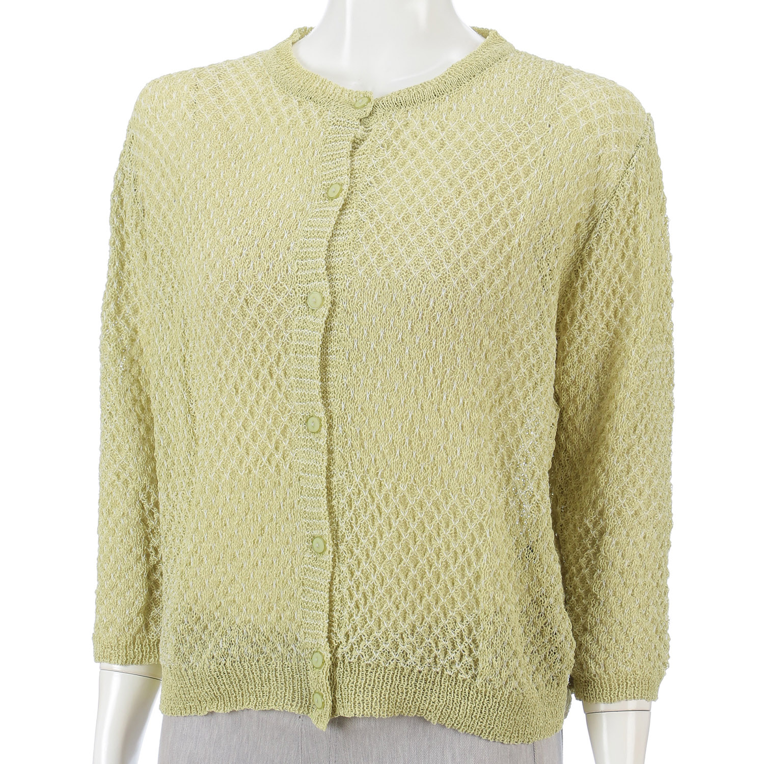 配色ラーベン柄カーディガン