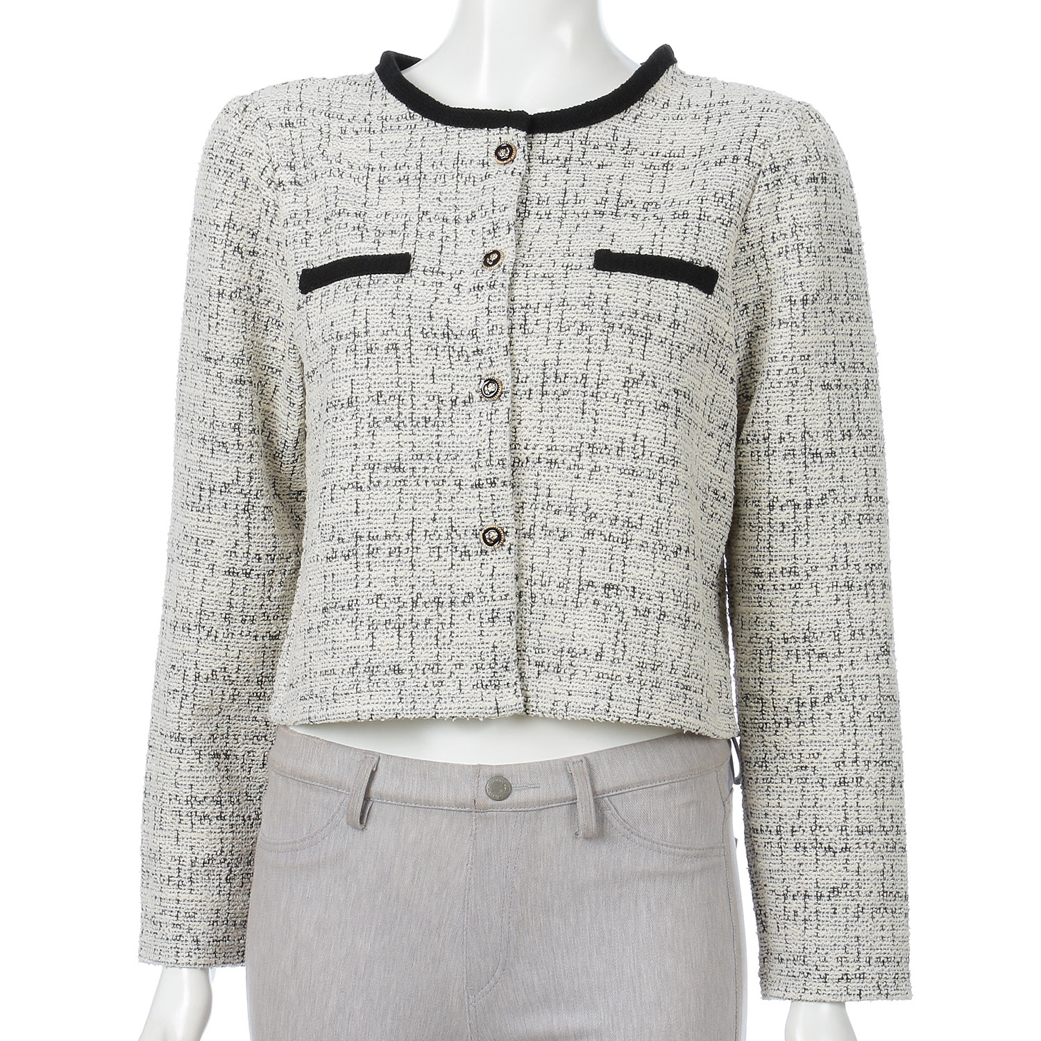 ツイード調カーディガン - 画像3