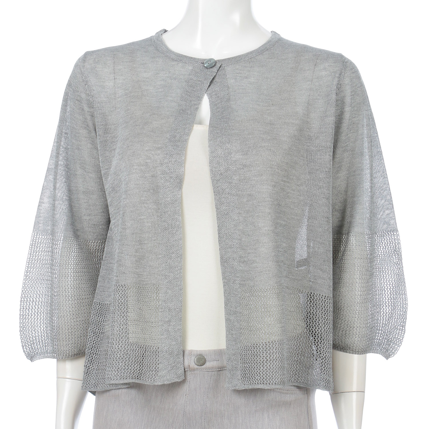 レビータ1つ釦カーディガン - 画像4