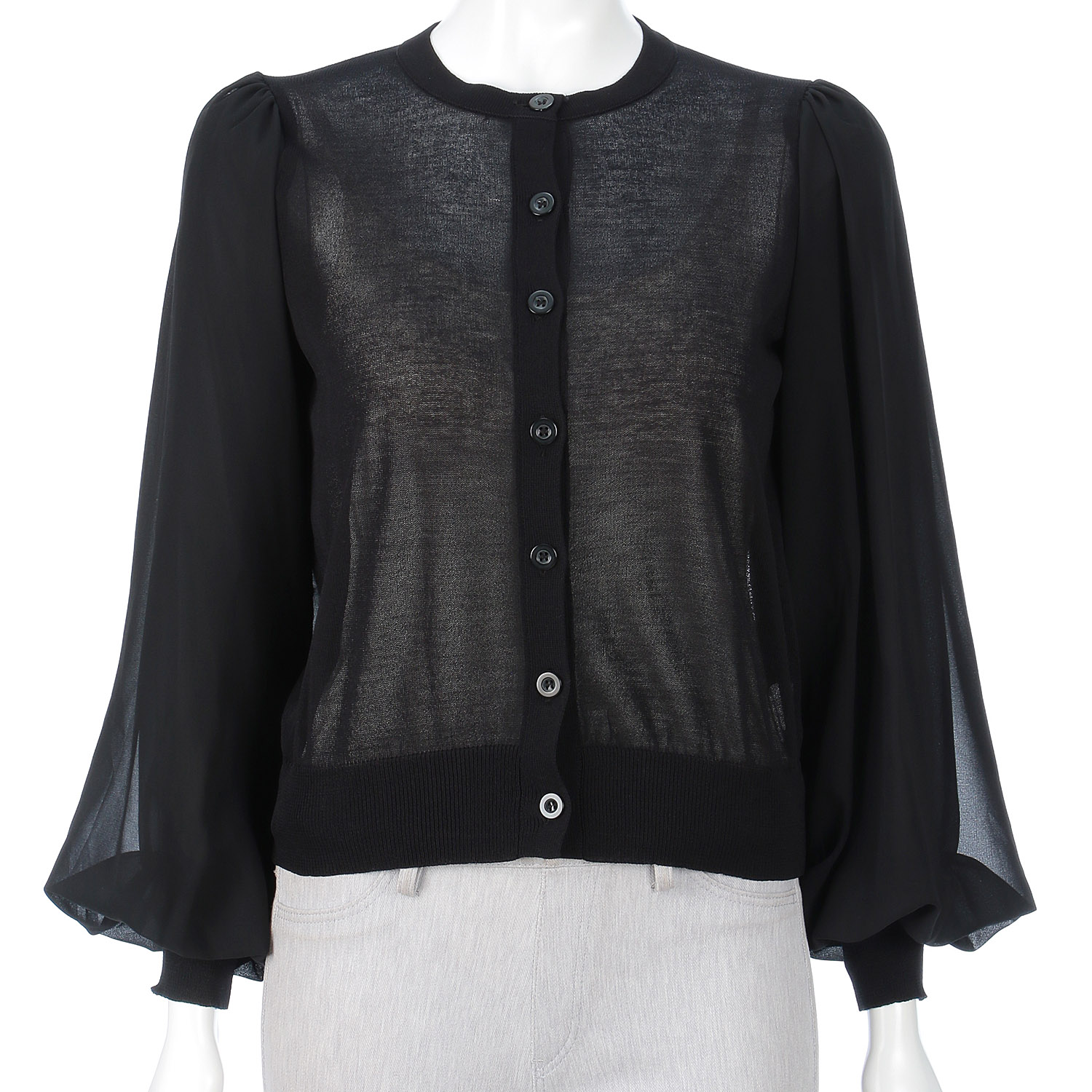 バルーンスリーブカーディガン - 画像4