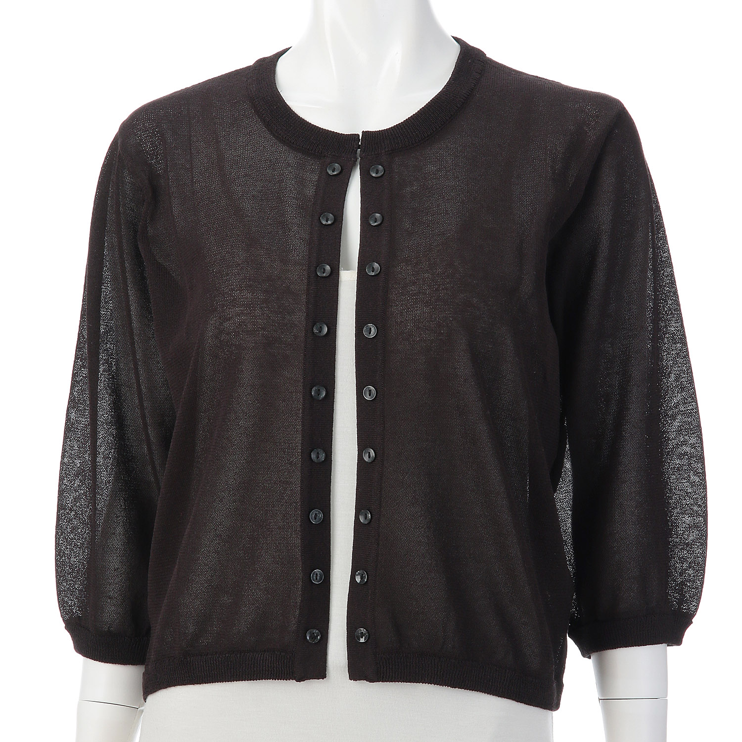 麻混カーディガン - 画像4