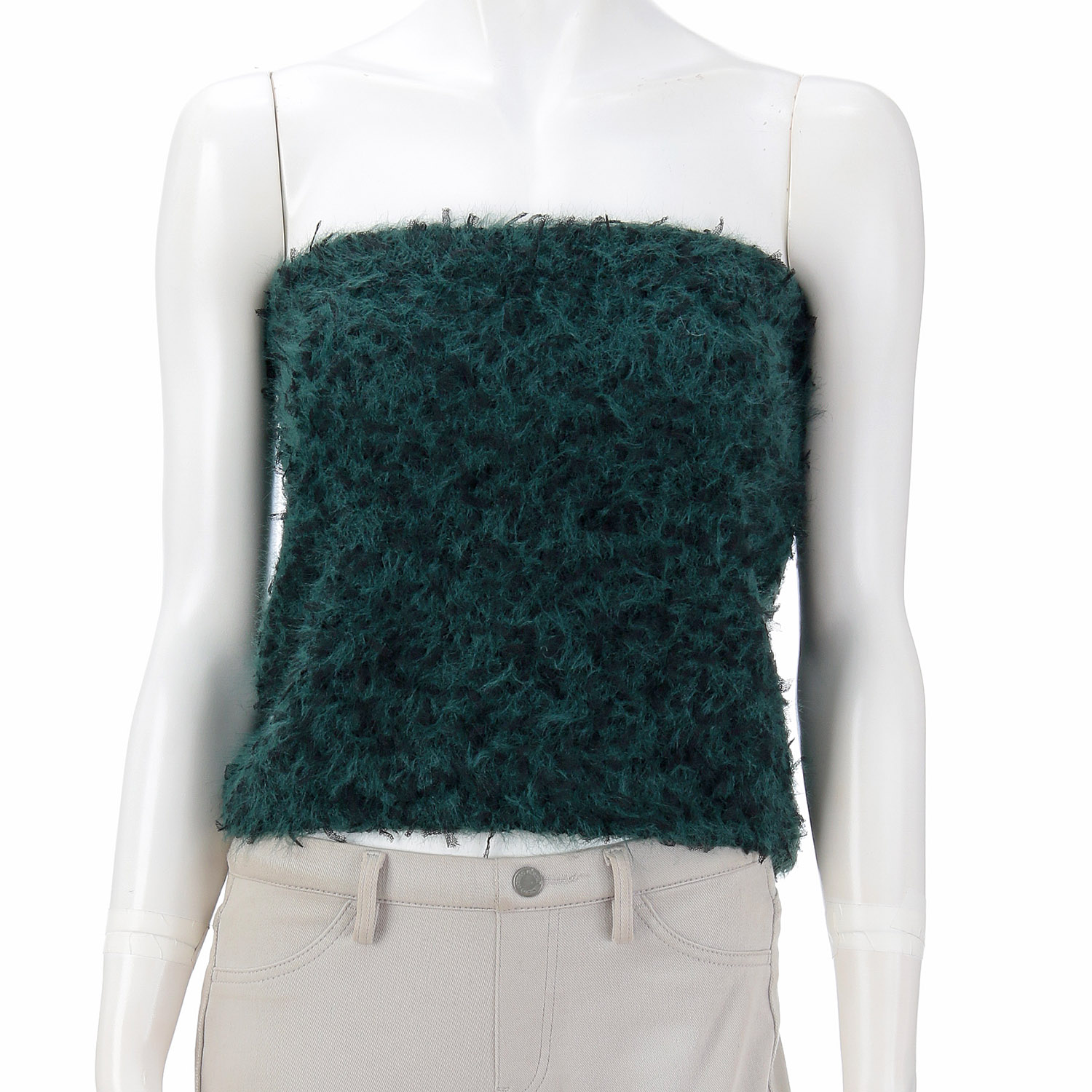 フェザーモールチュール糸ミックスビスチェ - 画像5