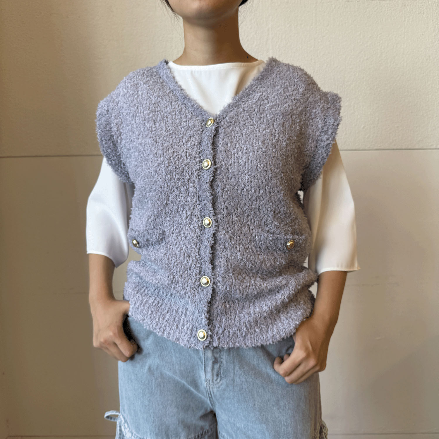 リボンヤーンベスト - 画像6