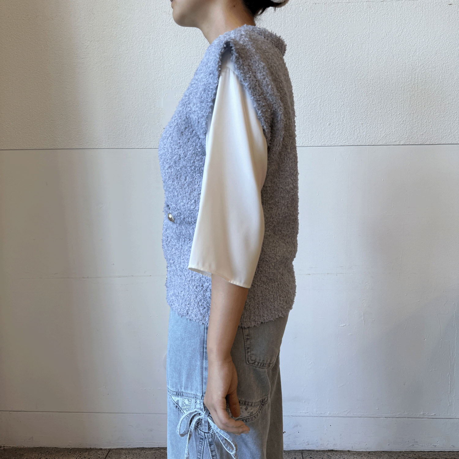 リボンヤーンベスト - 画像8