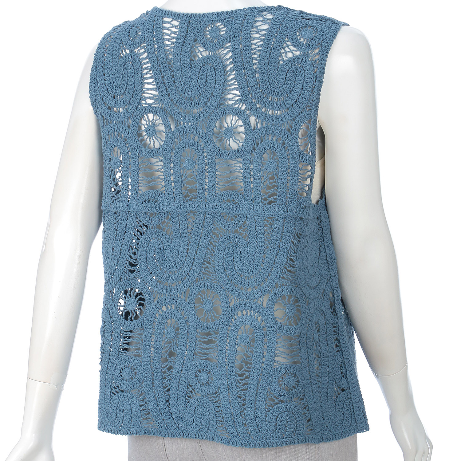 かぎ針風前開きベスト - 画像16