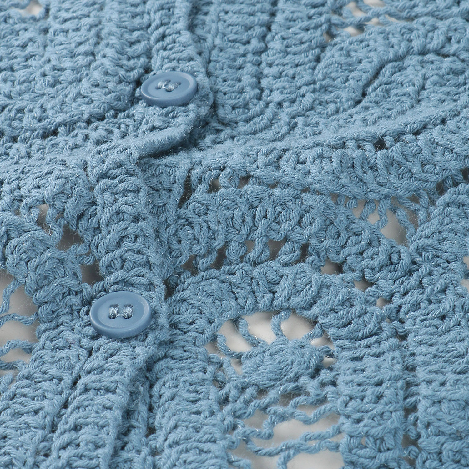 かぎ針風前開きベスト - 画像17