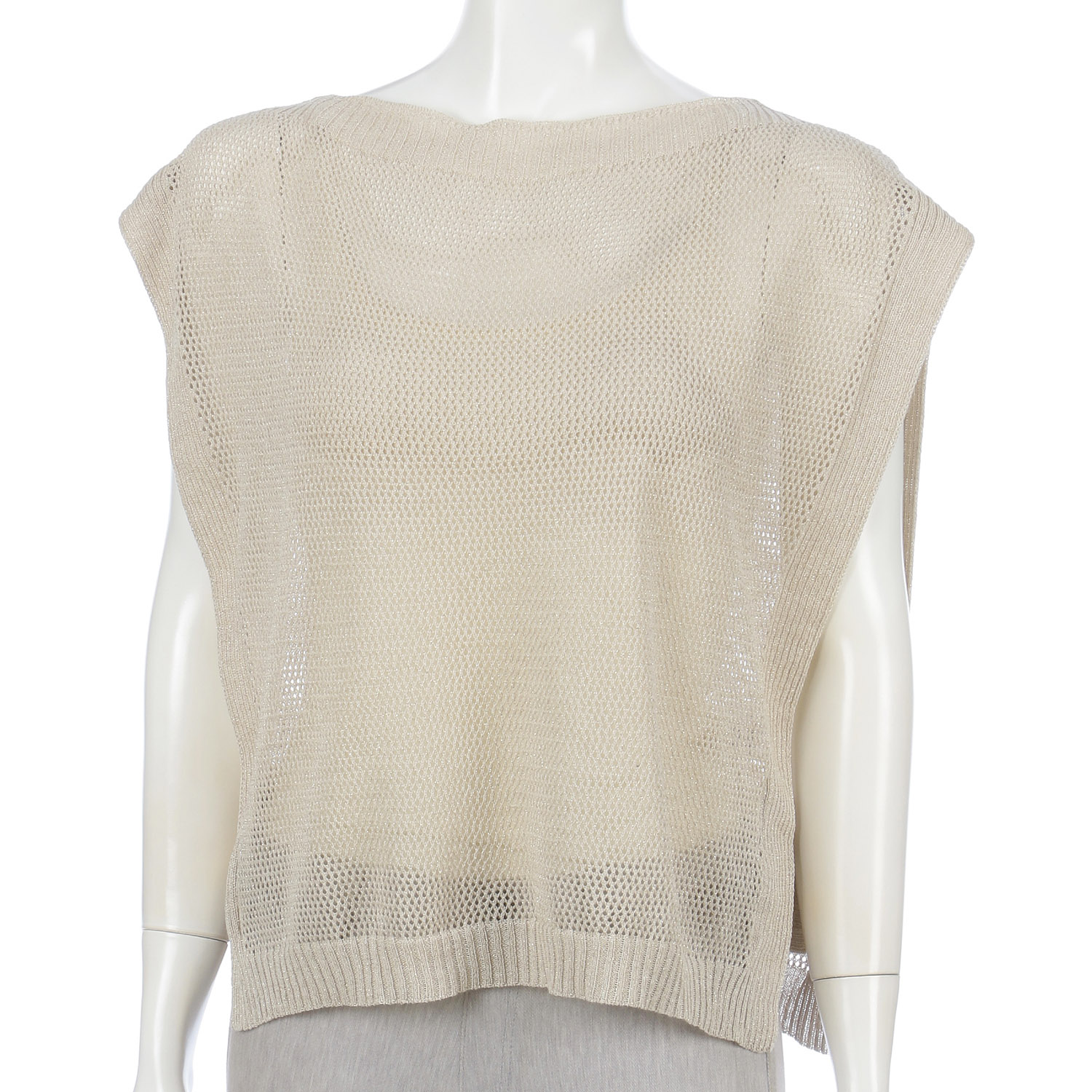 ラメメッシュベスト - 画像3