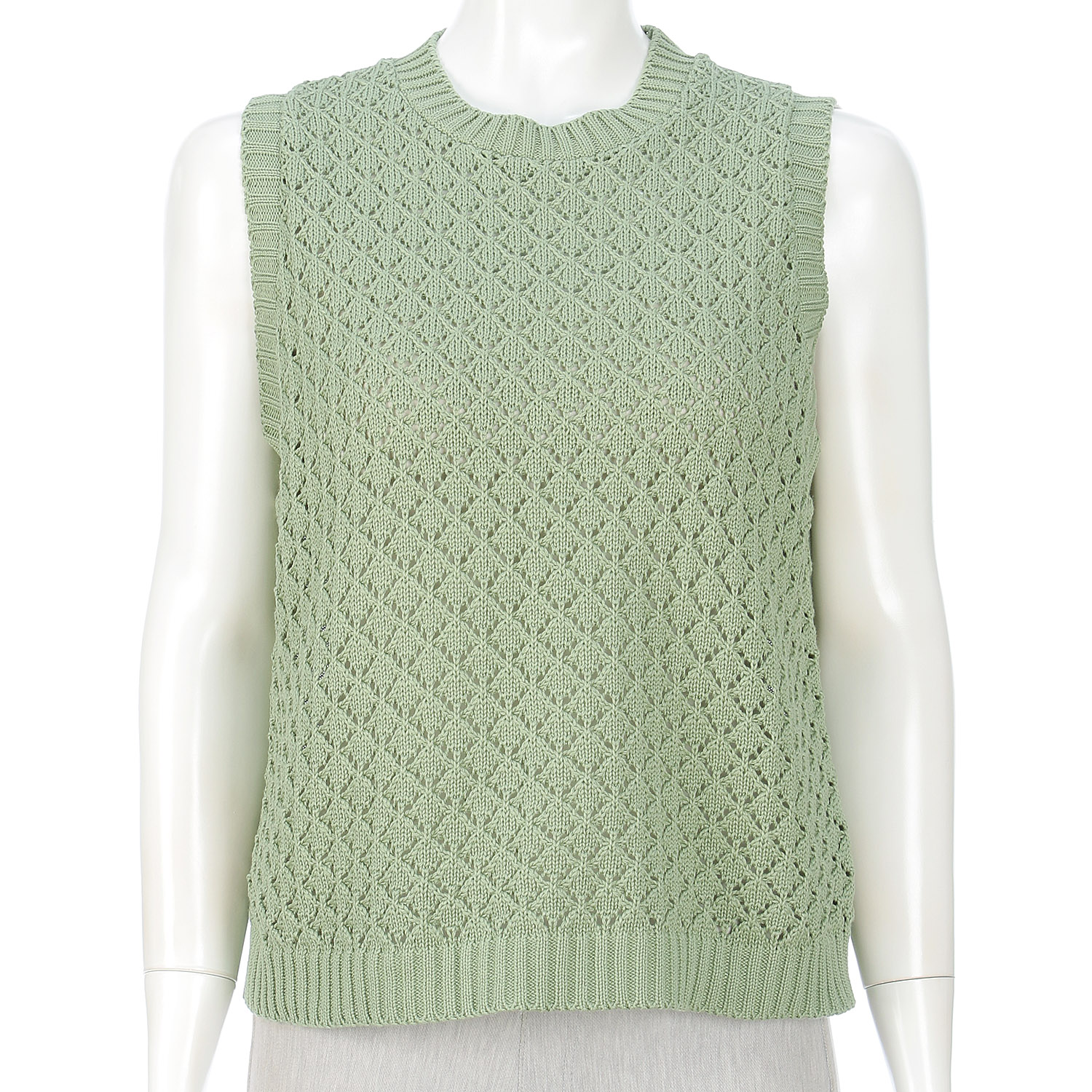 透かし柄ベスト - 画像5