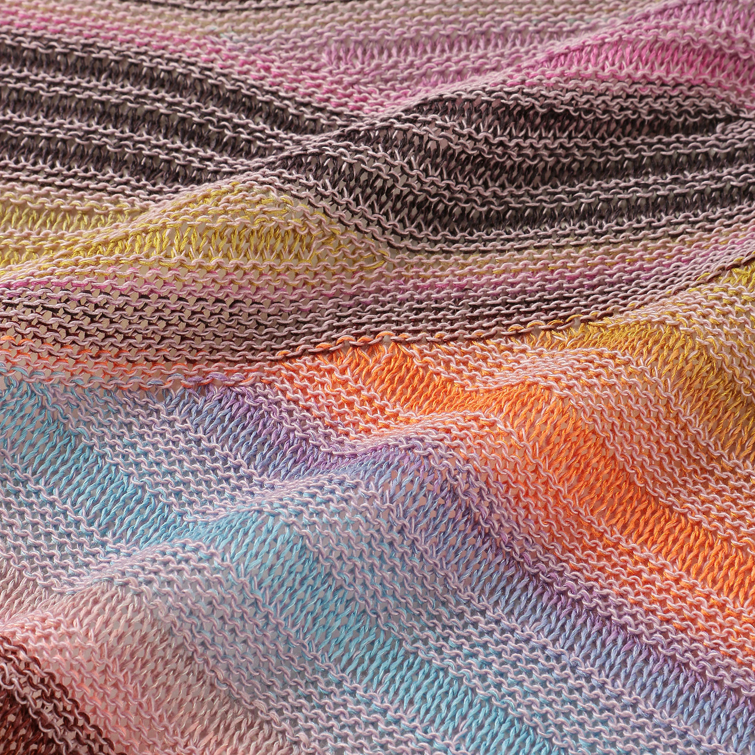 絣リブ鱗ケーブル柄プルオーバーベスト - 画像5