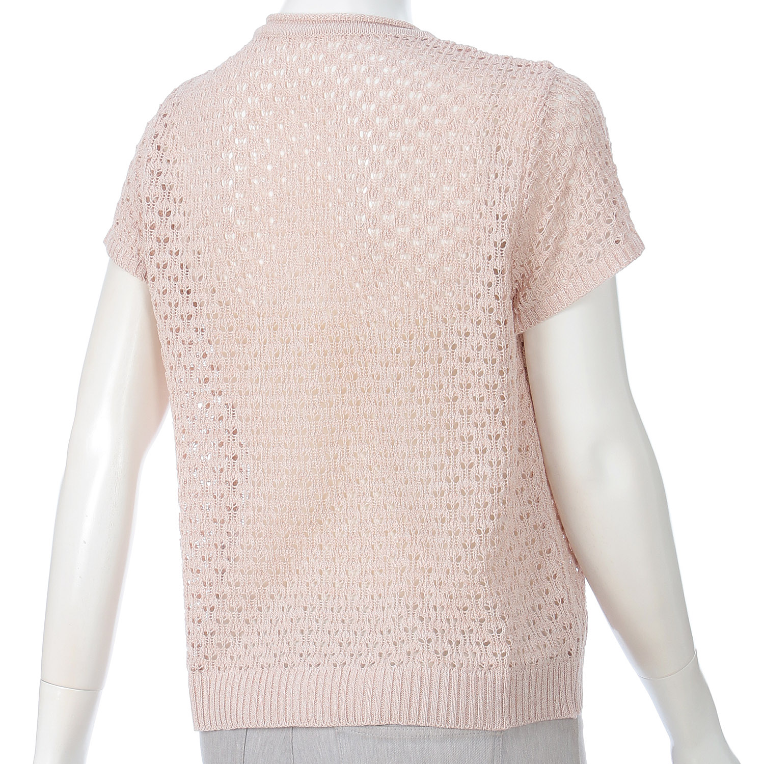 透かし柄キャップベスト - 画像5