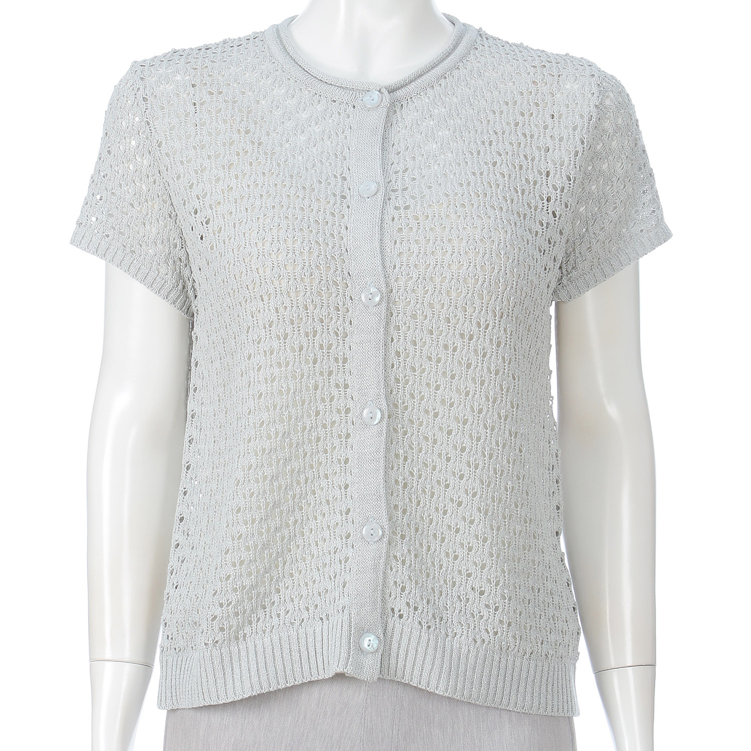 透かし柄キャップベスト