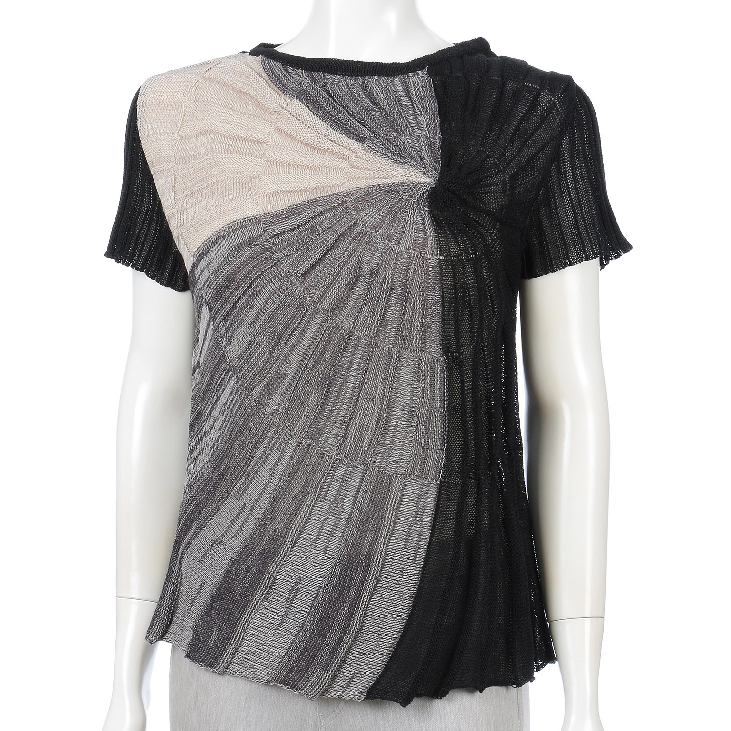 渦巻き丸首ベスト - 画像2