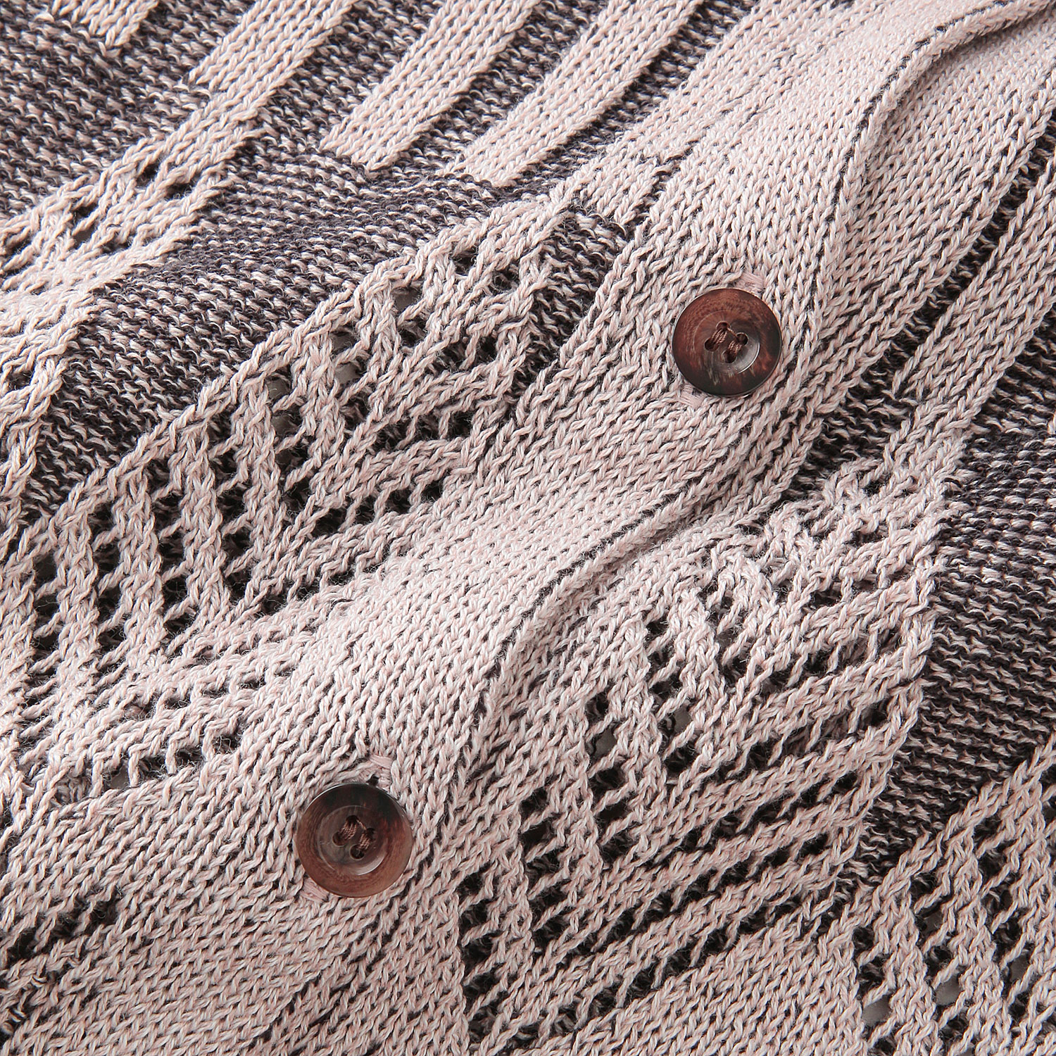 ダイヤ柄前開きベスト - 画像6