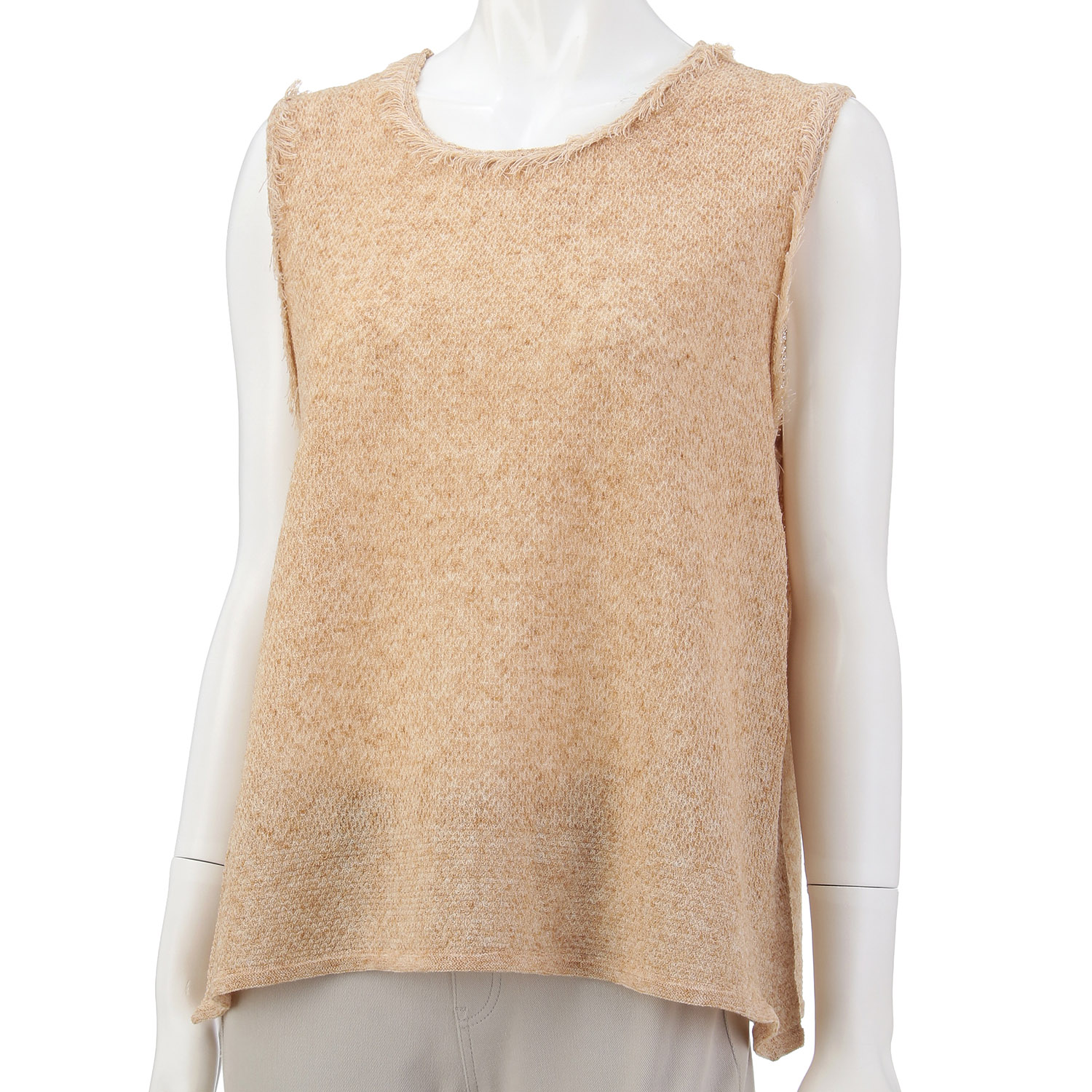 ツイード調フリンジベスト - 画像4