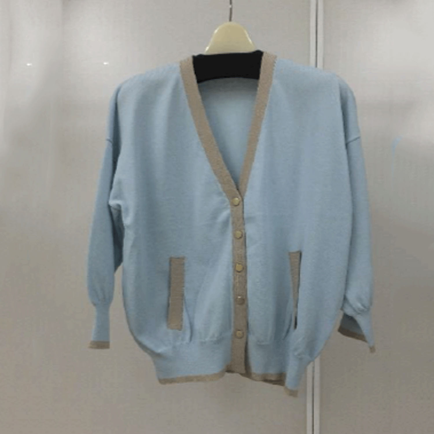 配色カーディガン - 画像6