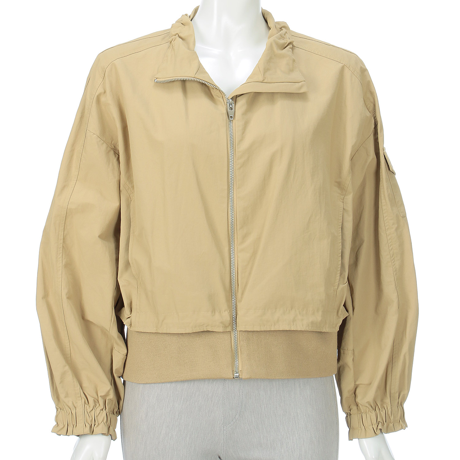 【＋me】リブ切替ショートジャケット - 画像2