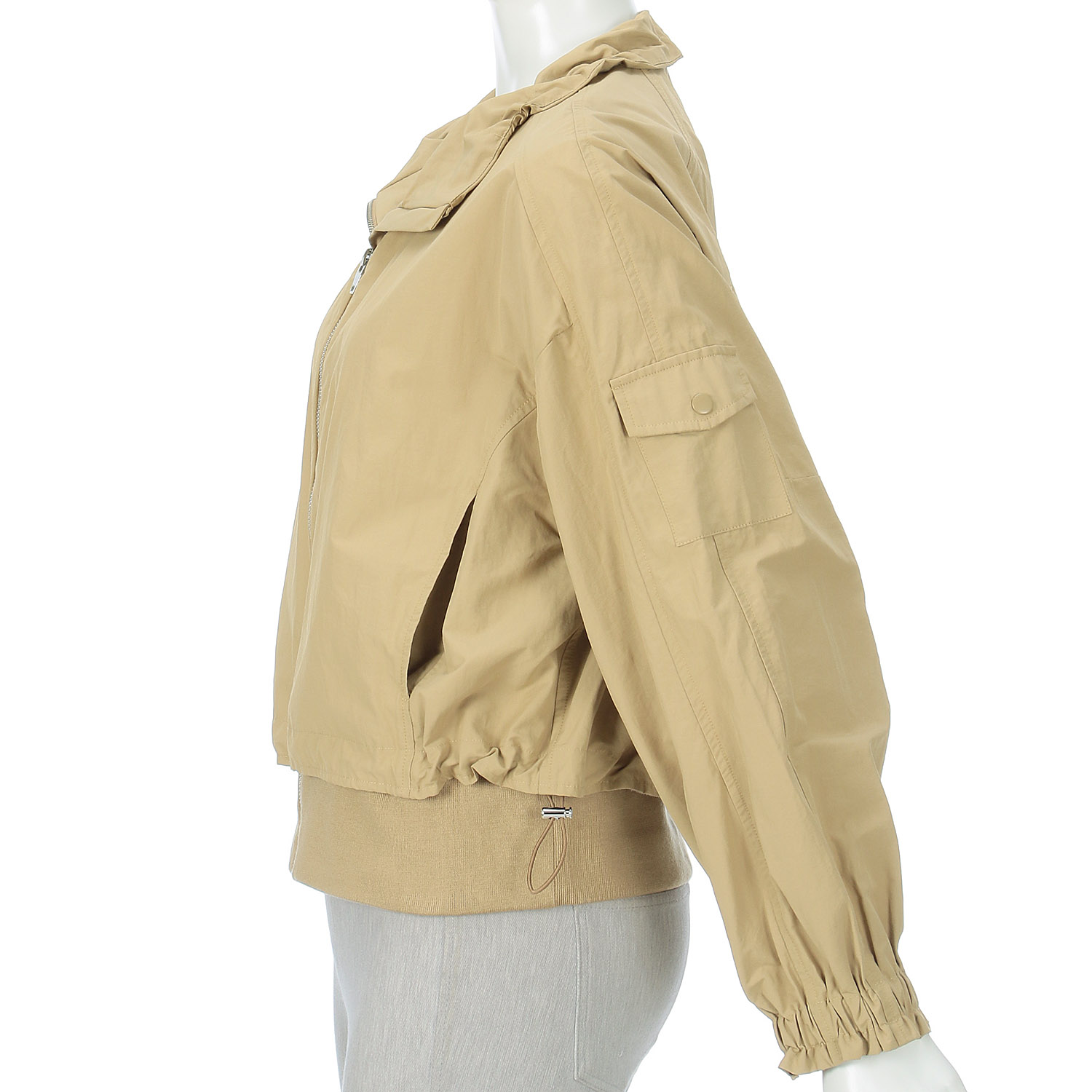 【＋me】リブ切替ショートジャケット - 画像3