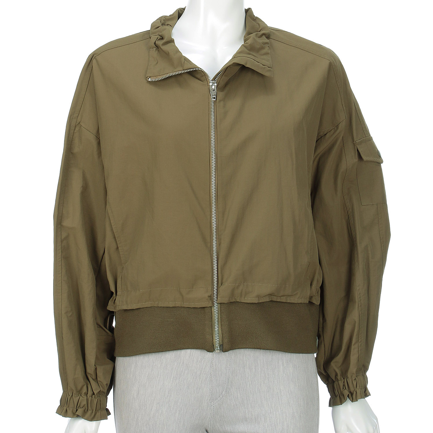 【＋me】リブ切替ショートジャケット - 画像8