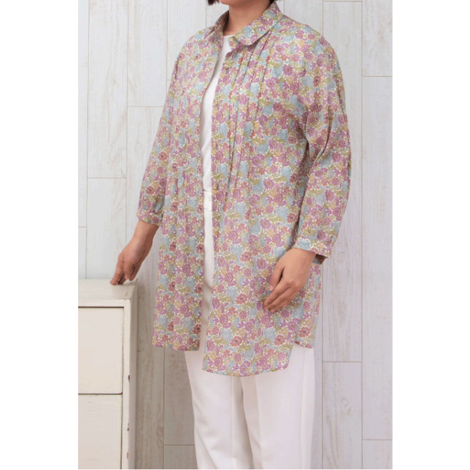 【ETONET限定】シルクロード 前ピンタックシャツチュニック ソグド - 画像8