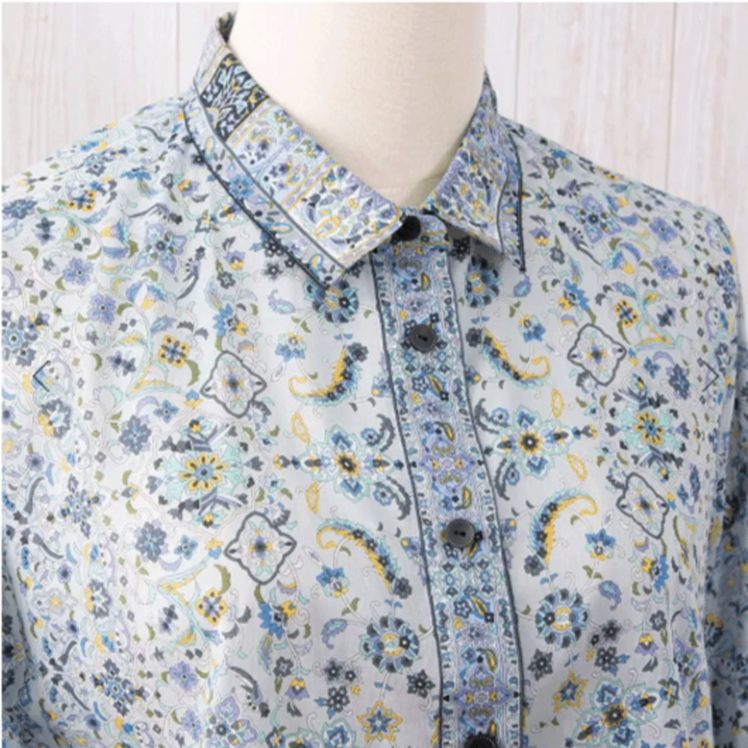 【ETONET限定】シルクロード 袖山タックシャツブラウス コンスタンティノープル - 画像21