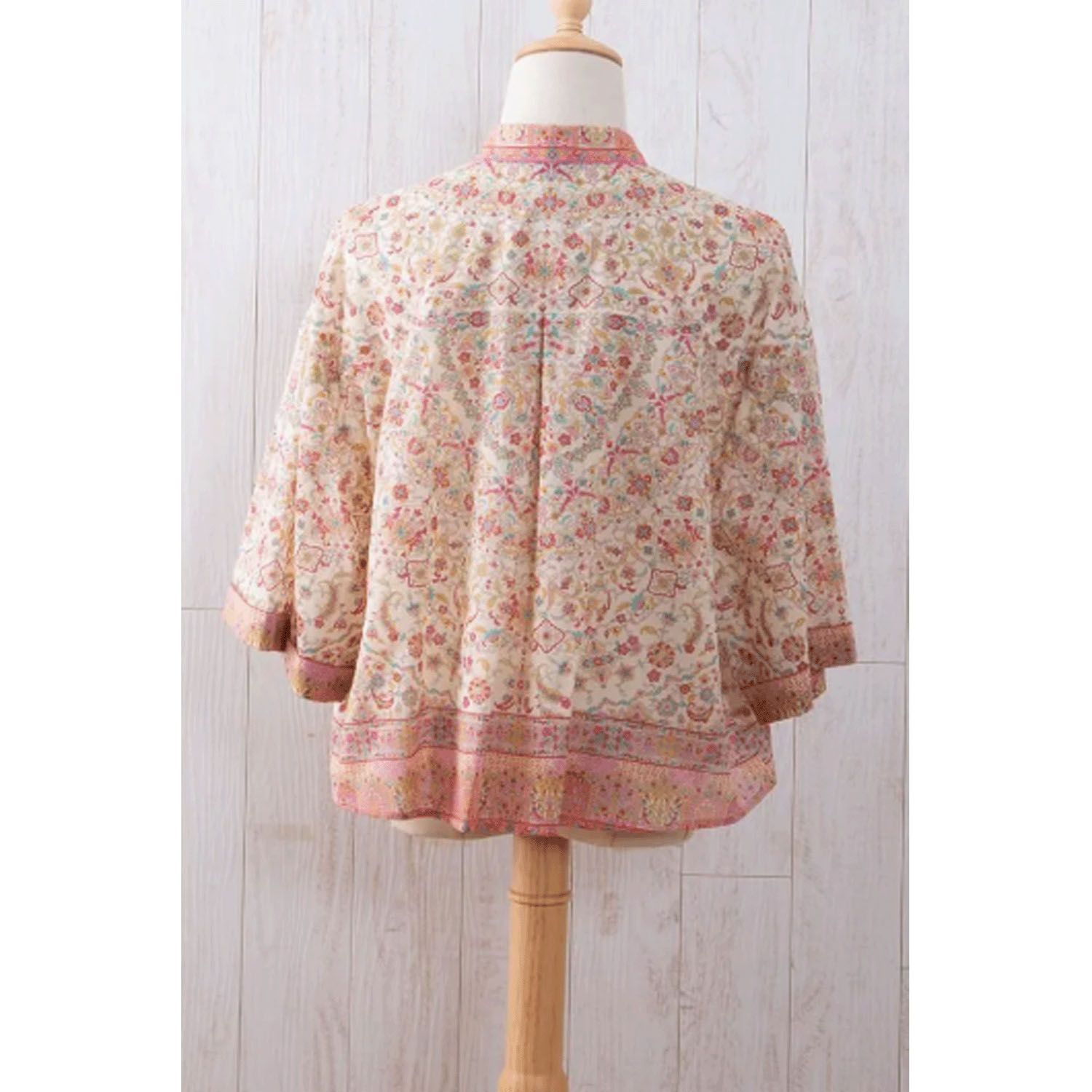 【ETONET限定】シルクロード 袖山タックシャツブラウス コンスタンティノープル - 画像6