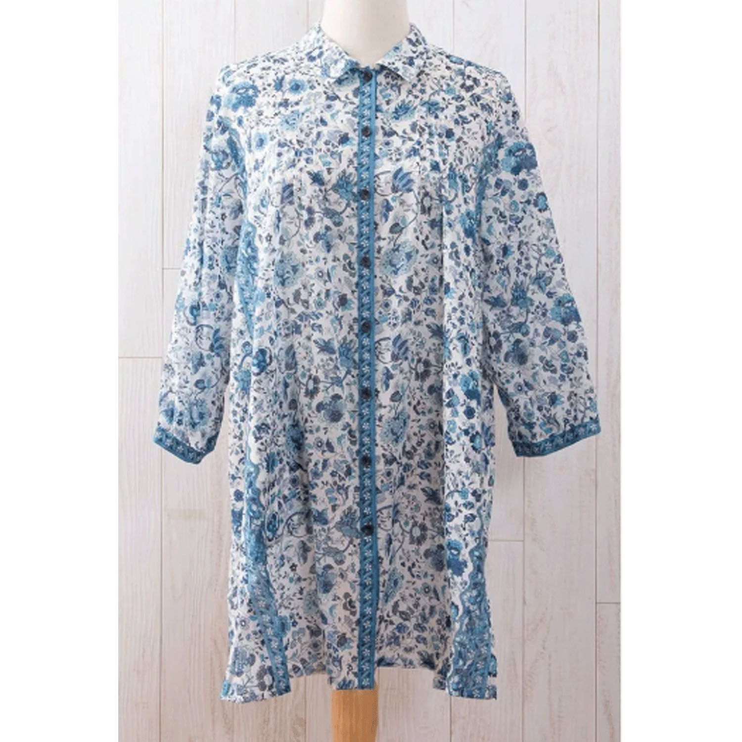 【ETONET限定】シルクロード 前身頃ピンタックポケット付チュニック ヴァタビア - 画像11