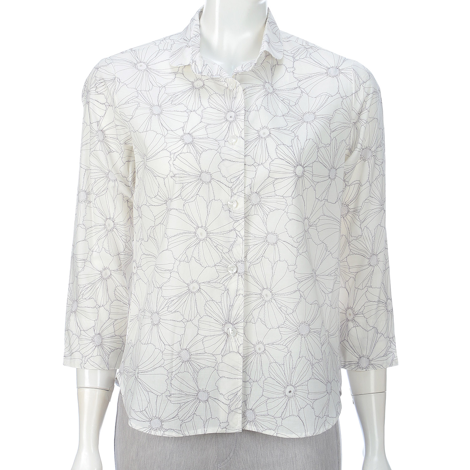 穴あきプリント七分袖 - 画像2