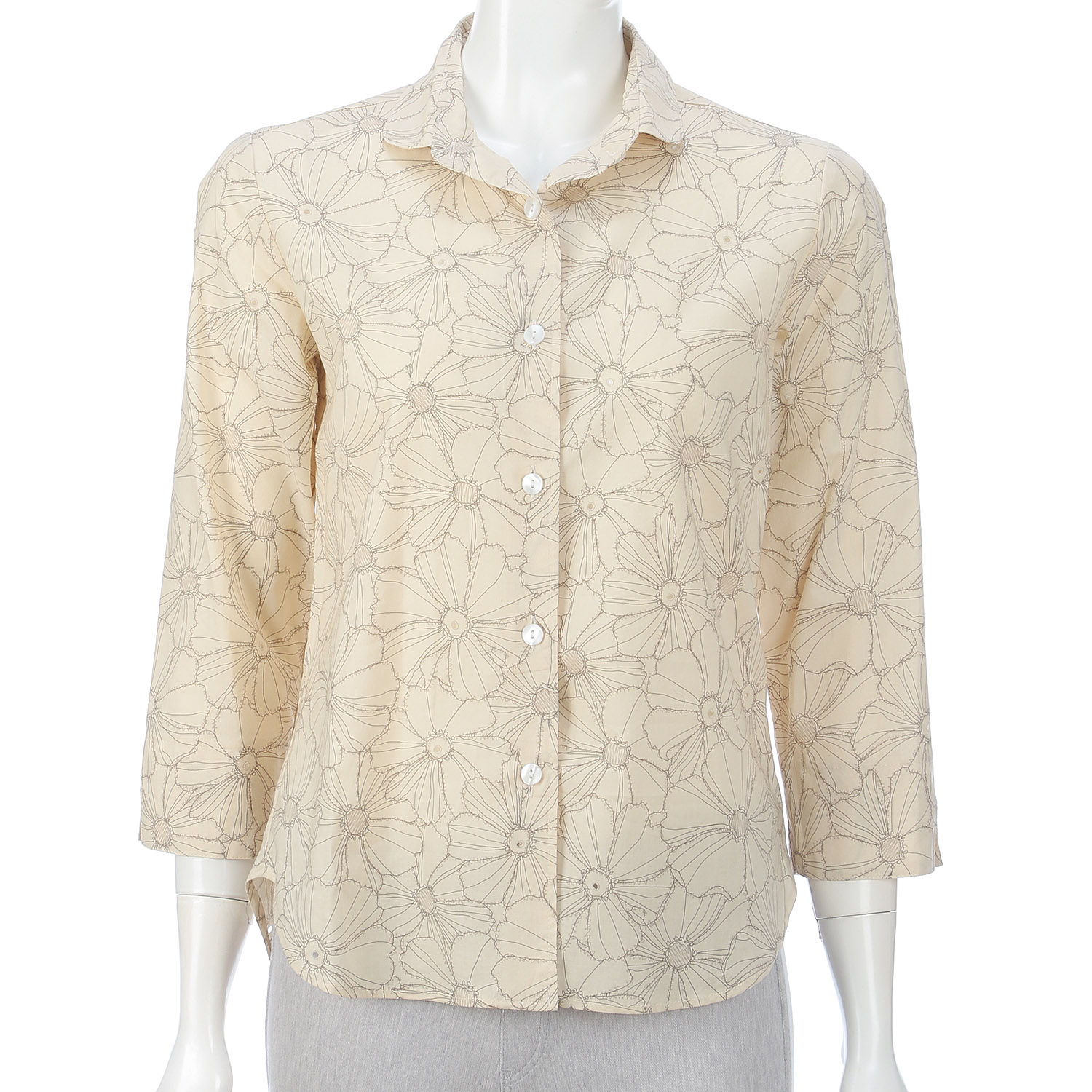 穴あきプリント七分袖 - 画像3