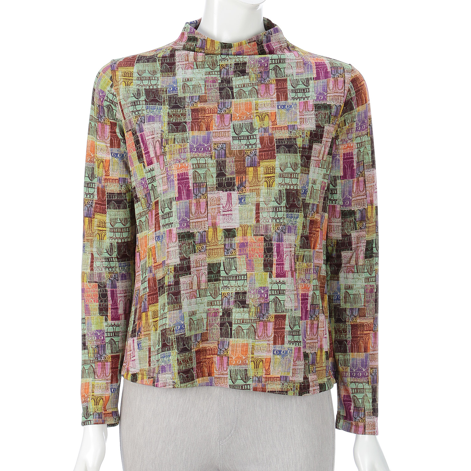 LAPIS ROUGE 古城柄プルオーバー