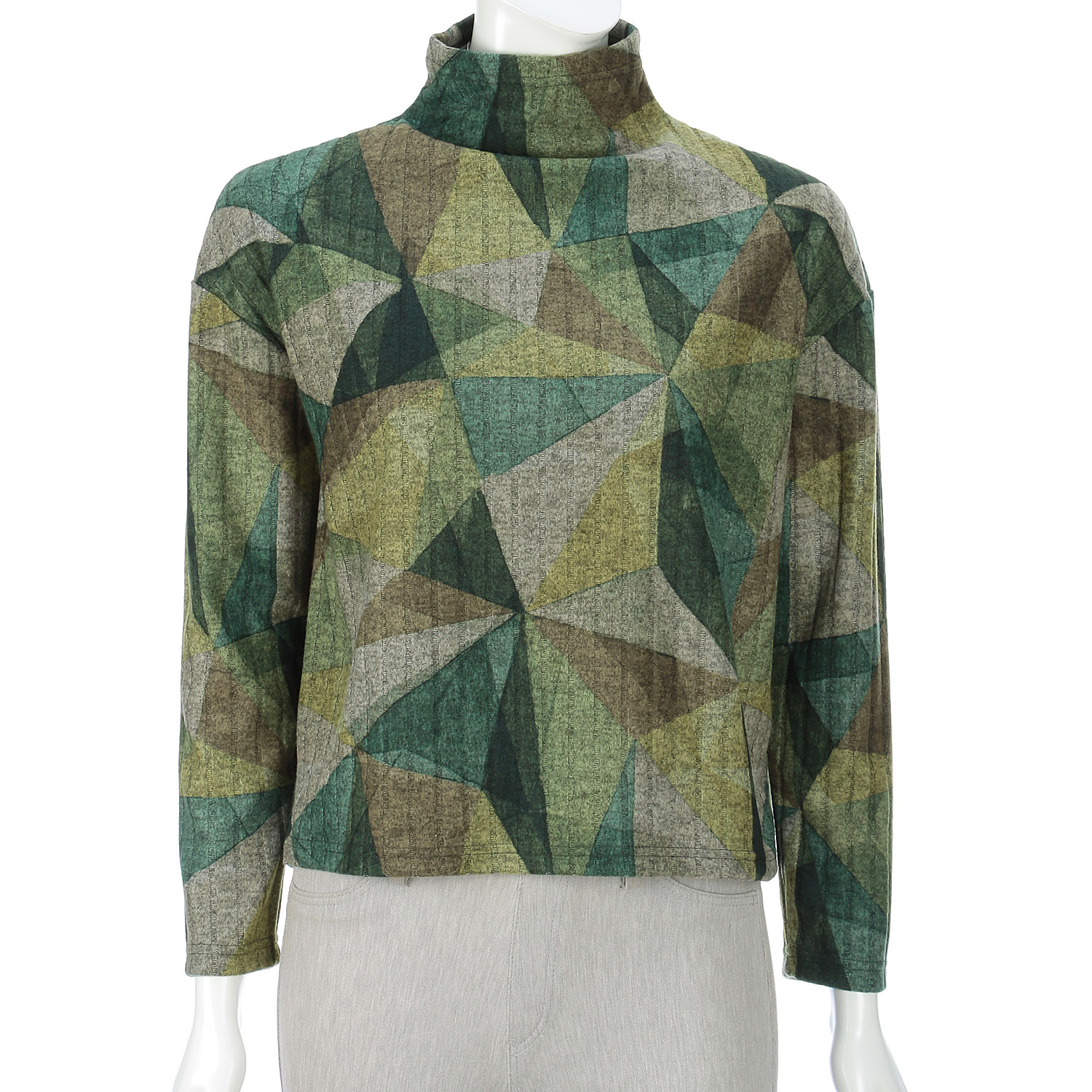 LAPIS ROUGE レインボー柄プルオーバー