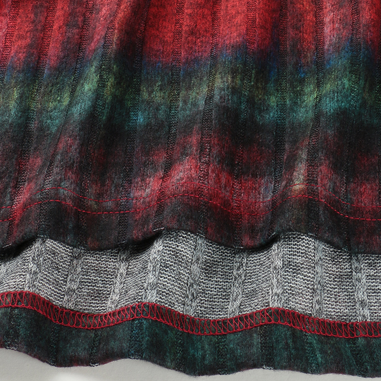 LAPIS ROUGE シャギーチェック柄プルオーバー - 画像4